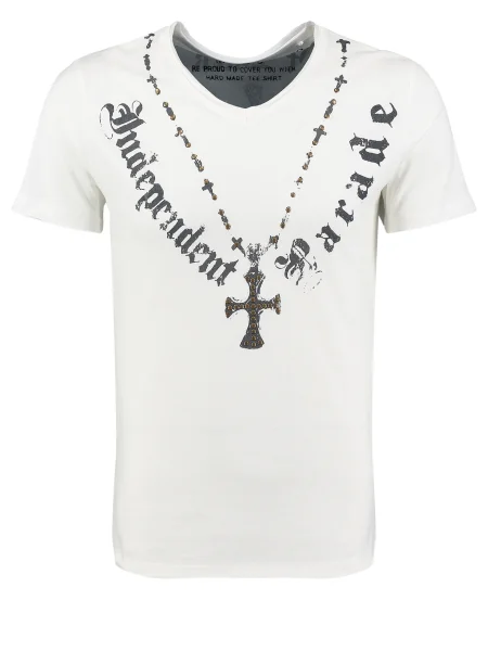 Key Largo Tricou Independent' alb