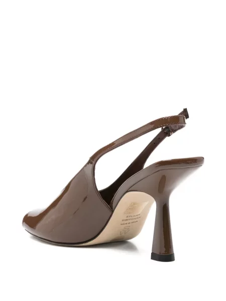 Sandale Stuart Weitzman din piele maro