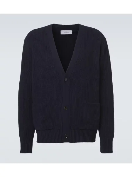 Cardigan Lardini de lână albastru