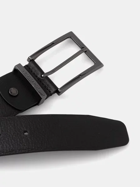 Trussardi curea pentru bărbați din piele negru