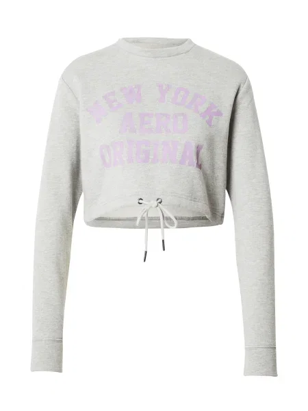 AÉROPOSTALE Bluză de molton NEW YORK ORIGINAL amestecat / lila gri