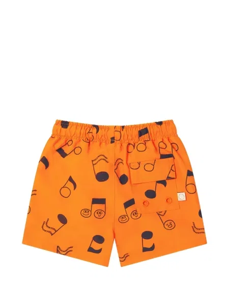 Kąpielówki dziecięce Stella Mccartney pomarańczowe