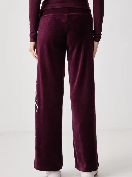 Juicy Couture Nadrág borvörös fehér