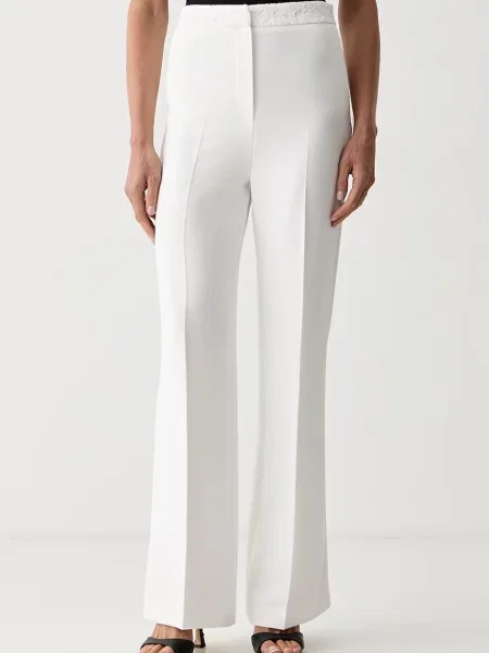 Pantaloni Morgan cu pană alb