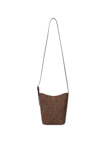 Szegecses crossbody táska Etro barna