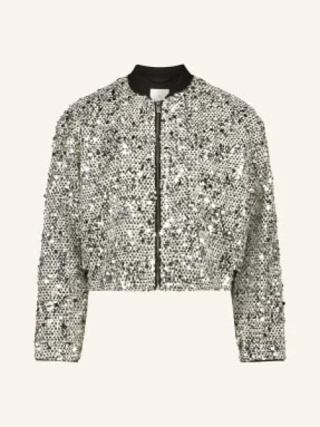 Betty&Co Kurtka Z Cekinami schwarz biała