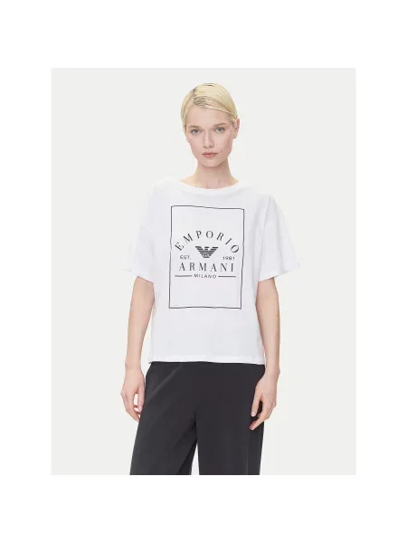 Emporio Armani Underwear Majica Loose Fit bela