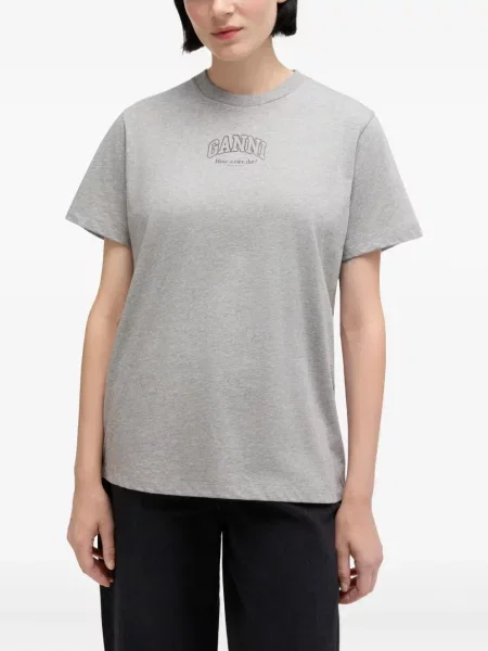 Tricou Ganni gri