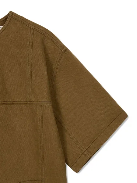 Rochie Studio Tomboy din țesătură twill de costum maro