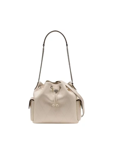 Tory Burch Torba Charlie beige beżowa