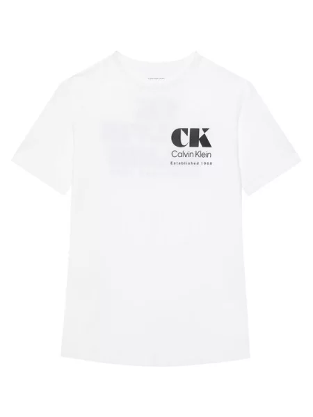 Calvin Klein Jeans Majica Resort Graphic bela