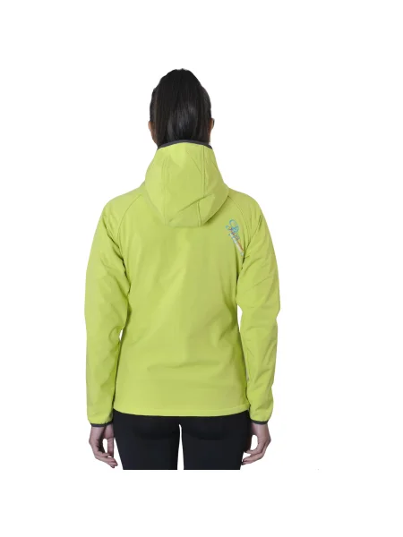 Geacă Peak Mountain softshell verde