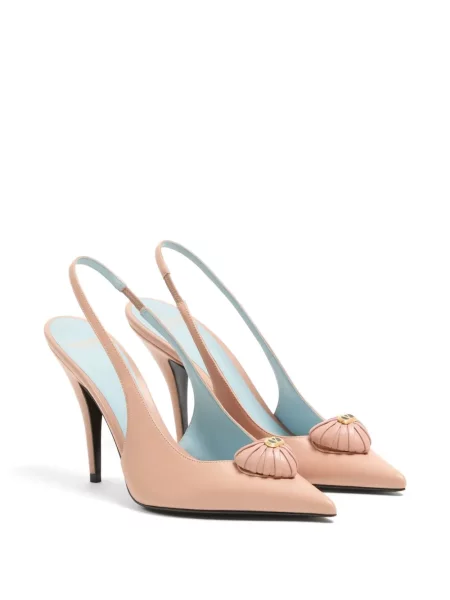 Pantofi cu toc Valentino Garavani slingback roz