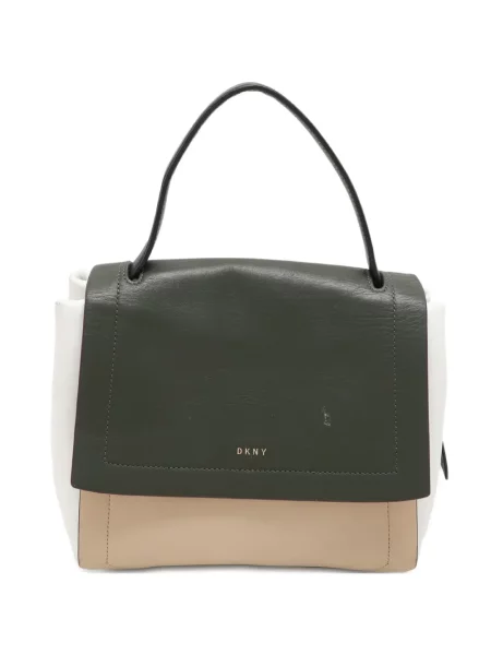 Geanta de piele Dkny din piele verde