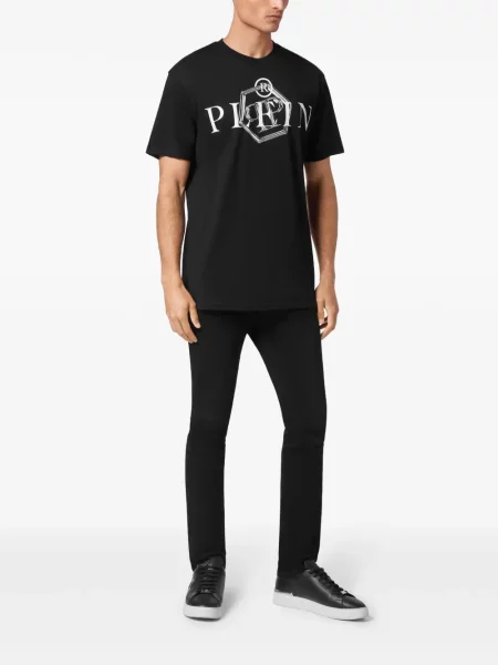 Tričko Philipp Plein s potiskem černé