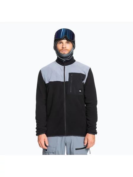 Мъжки суитшърт Quiksilver Aker Full Zip Fleece Sweatshirt true black черно
