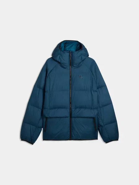 Пуховик PUMA Hooded Down Puffer Jacket M комбінований верх синій