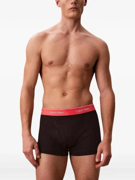 Boxeri Calvin Klein Underwear cu autograf negru
