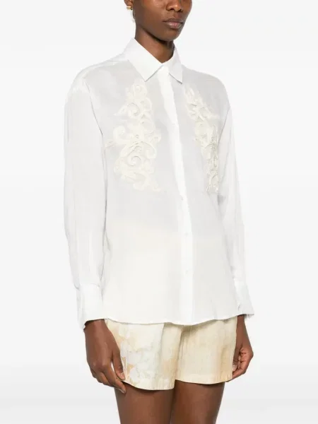 Haftowana koszula Ermanno Firenze biała