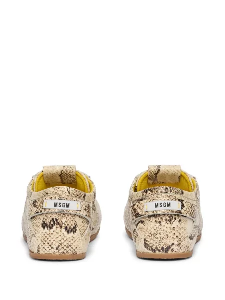 Sneakerși Msgm cu șireturi din dantelă
