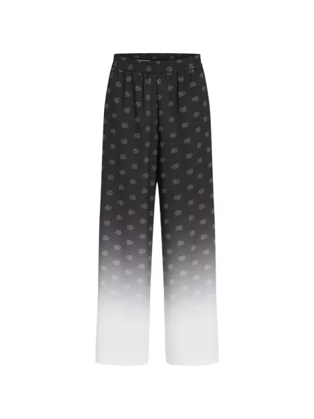 Pantaloni Karl Lagerfeld cu imagine negru