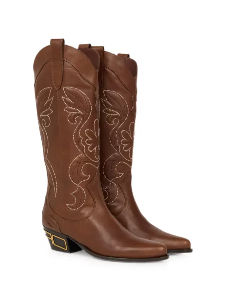 Botine Etro din piele maro