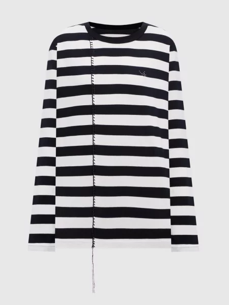 Джемпер в смужку з монограмою Y`s Yamamoto білий