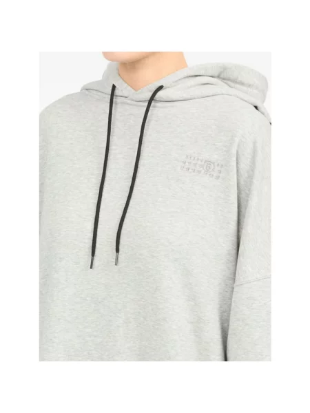 Bluza z kapturem Mm6 Maison Margiela szara