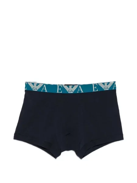 Boxeri Emporio Armani cu autograf albastru