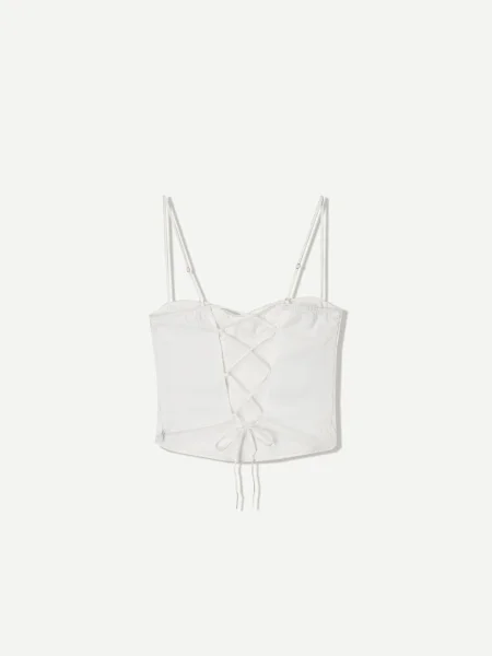Bershka Top alb
