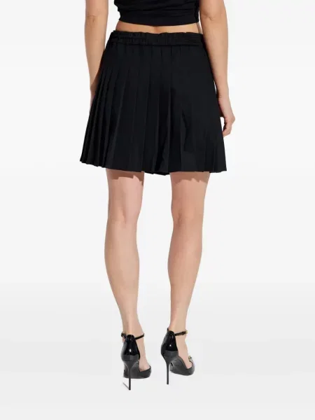 Fusta plisata Versace plisată negru