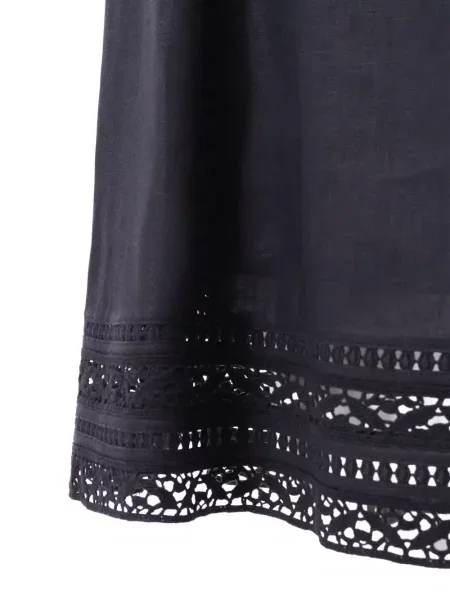 Fustă Weekend Max Mara cu broderie gri