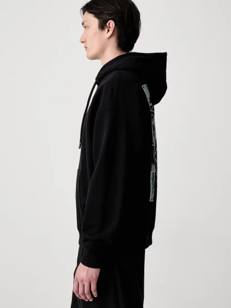 Off-White Rubbed Paint Arrows hanorac cu glugă din pentru bărbați alb