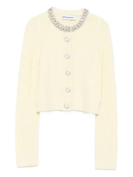 Cardigan Self-portrait galben