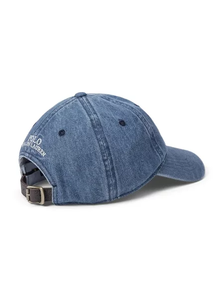 Polo Ralph Lauren șapcă de baseball din neted albastru