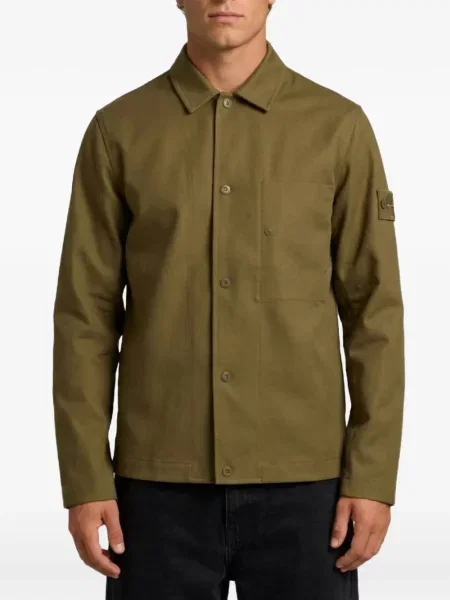 Cămașă Stone Island cu strasuri verde