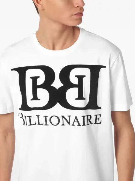 Tricou Billionaire cu imagine alb