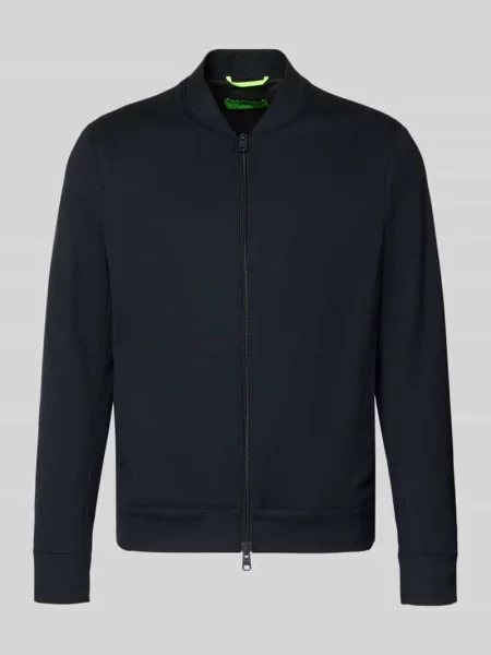 Bluza rozpinana o kroju regular fit z dodatkiem model ‘Cross’ Cinque granatowa