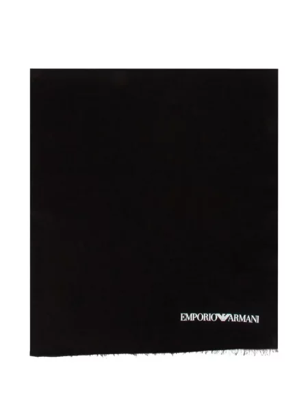 Fular Emporio Armani cu imagine negru