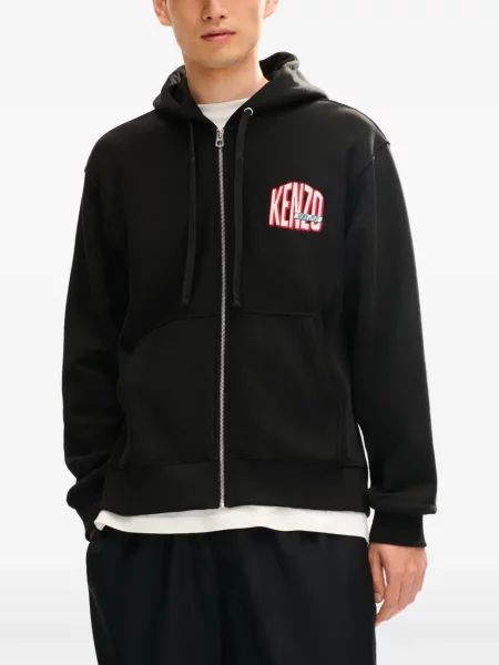 Hanorac cu glugă Kenzo business negru