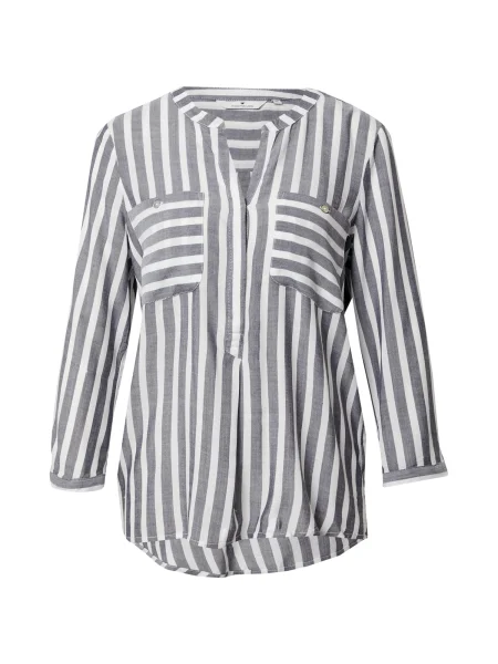 TOM TAILOR Bluza mornarsko plava bijela