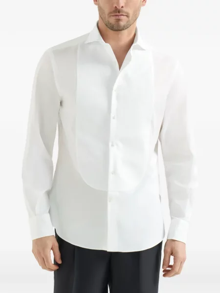 С яка риза Brunello Cucinelli кепър бяло