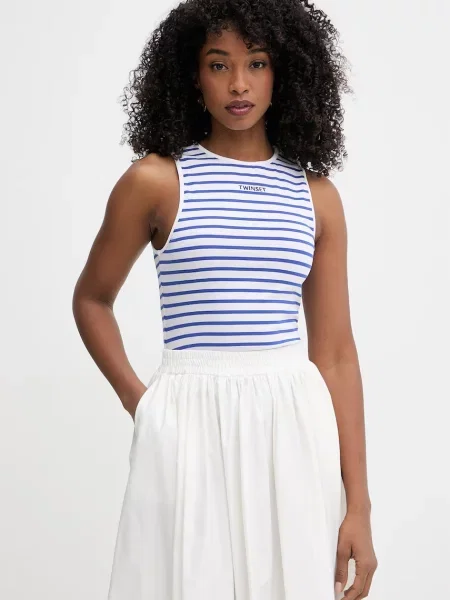 Twinset top de damă din cu albastru
