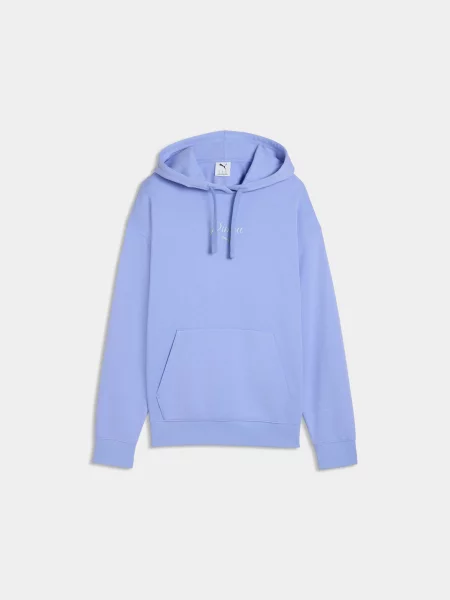Худі PUMA Ess Script Hoodie комбінований верх фіолетовий