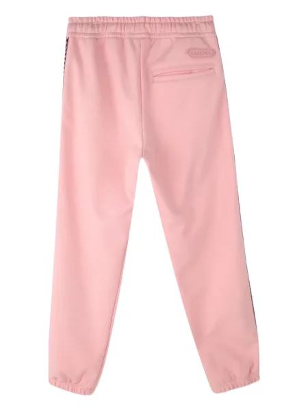 Spodnie dziecięce Lanvin Enfant różowe
