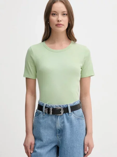 Тениска United Colors of Benetton дамска лилаво зелено