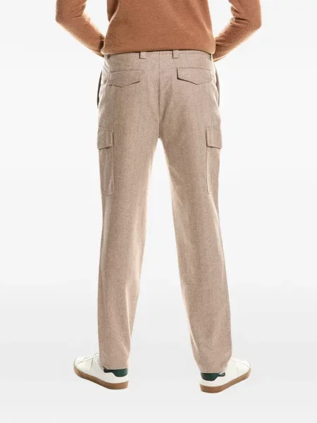Pantaloni cargo Brunello Cucinelli de flanelă
