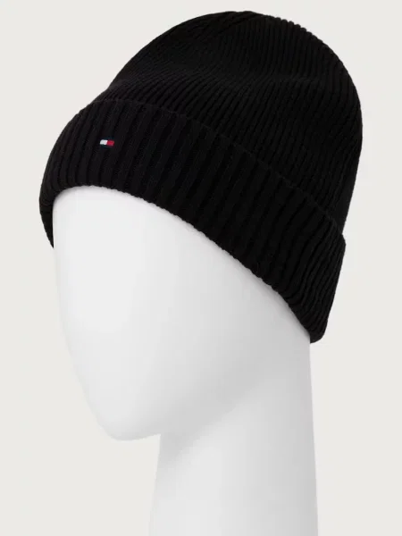 Tommy Hilfiger Zestaw: Szal I Czapka schwarz czarna