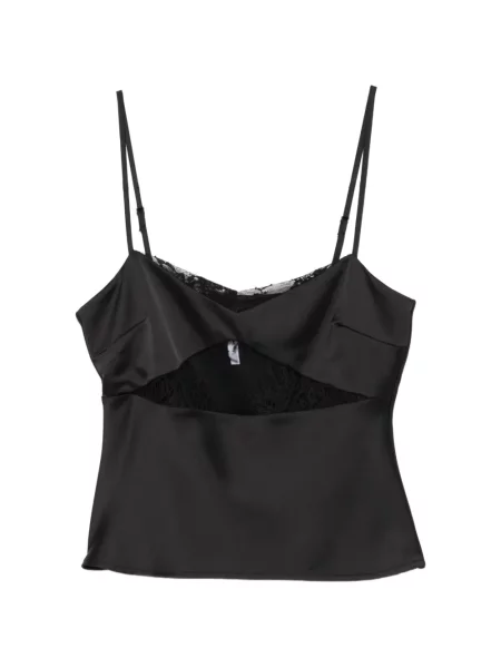 Top Imperial s čipkom crna
