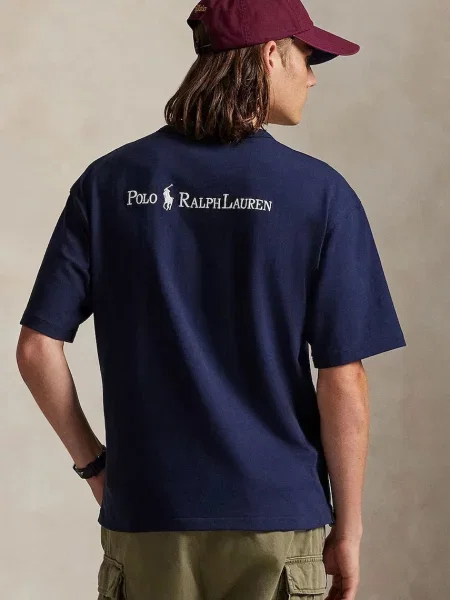 Однотонная футболка Polo Ralph Lauren белая